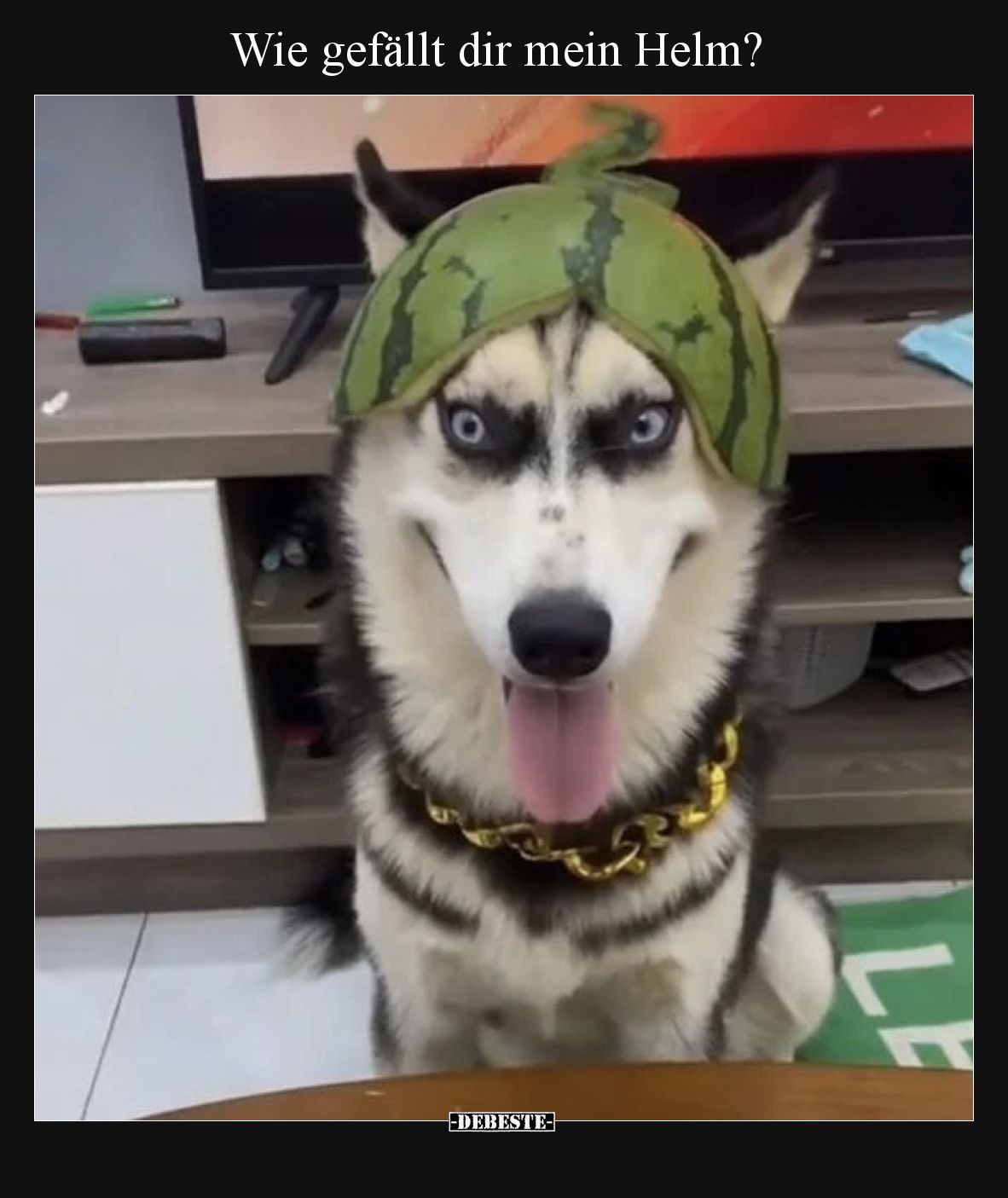 Wie gefällt dir mein Helm?