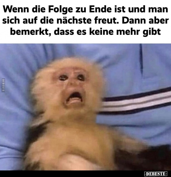 Wenn die Folge zu Ende ist und man sich auf die nächste..