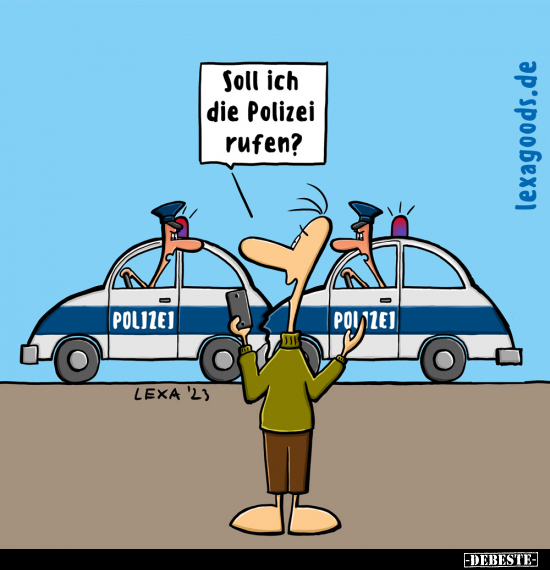 Soll ich die Polizei rufen?.. - Lustige Bilder | DEBESTE.de
