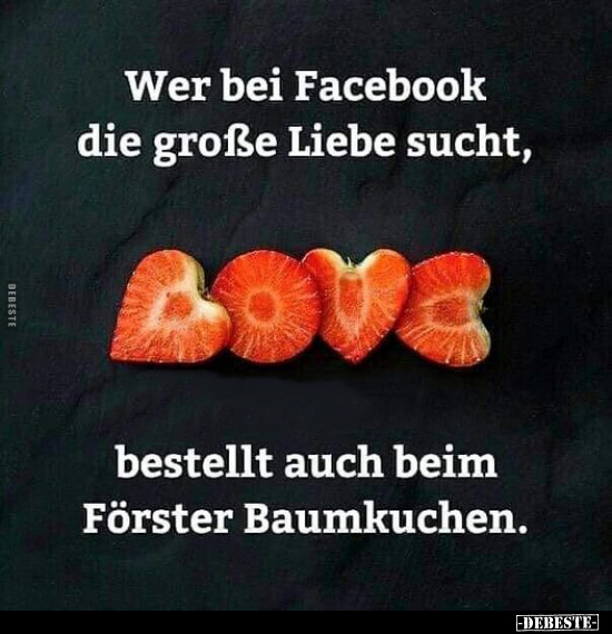 Wer bei Facebook die große Liebe sucht.. - Lustige Bilder | DEBESTE.de