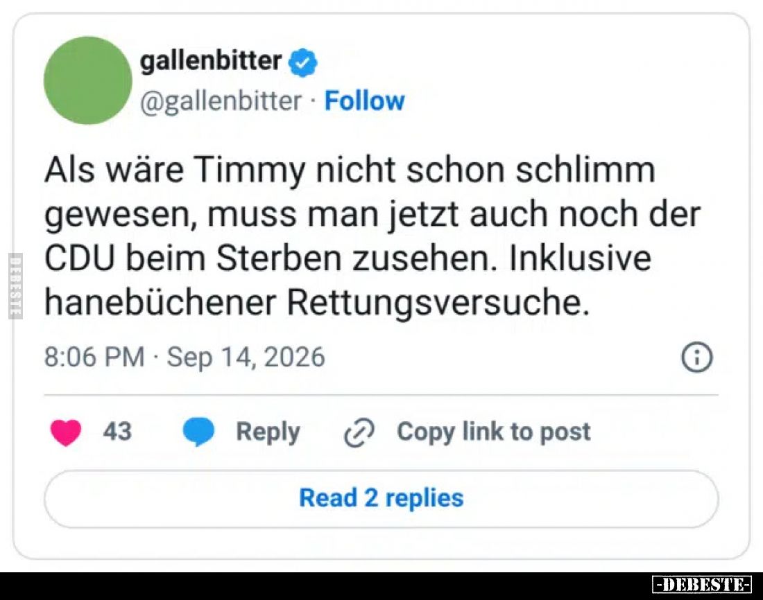 Als wäre Timmy nicht schon schlimm gewesen, muss man jetzt.. - Lustige Bilder | DEBESTE.de