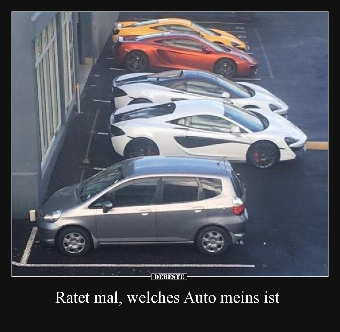Ratet mal, welches Auto meins ist