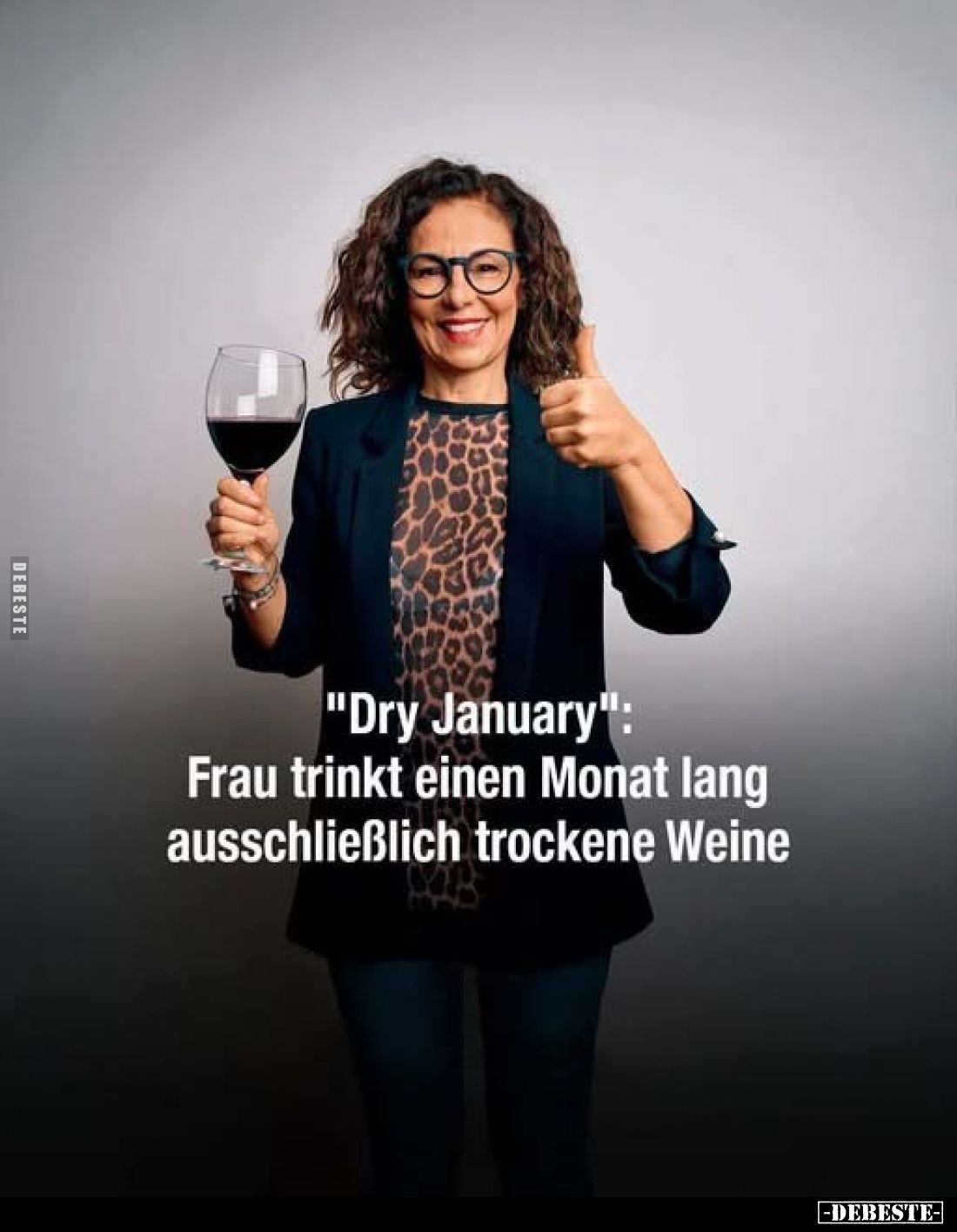 "Dry January":
Frau trinkt einen Monat lang ausschließlich trockene Weine