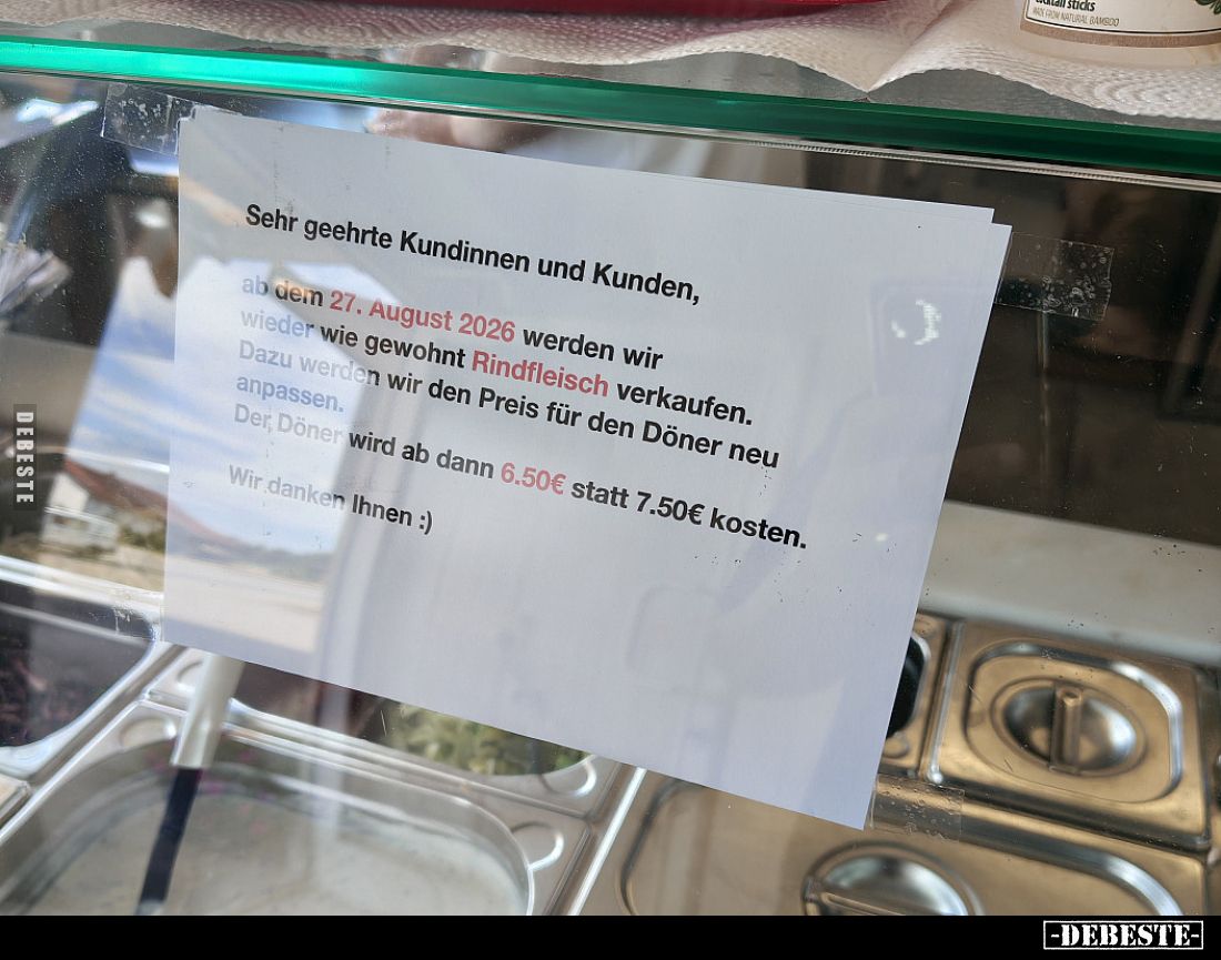 Sehr geehrte Kundinnen und Kunden.. - Lustige Bilder | DEBESTE.de