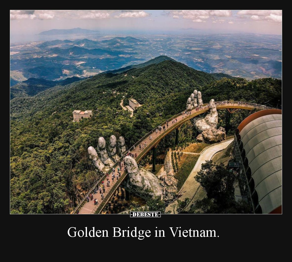 Golden Bridge in Vietnam.