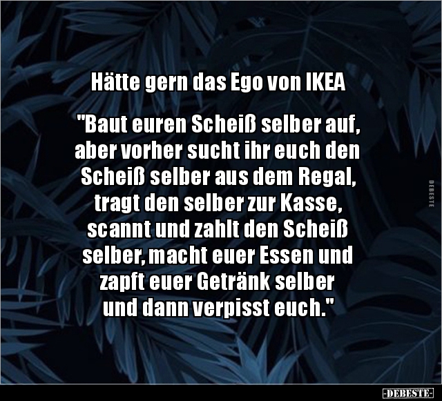 Hätte gern das Ego von IKEA.. - Lustige Bilder | DEBESTE.de