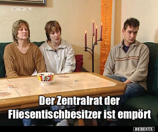 Der Zentralrat der Fliesentischbesitzer ist empört.. - Lustige Bilder | DEBESTE.de