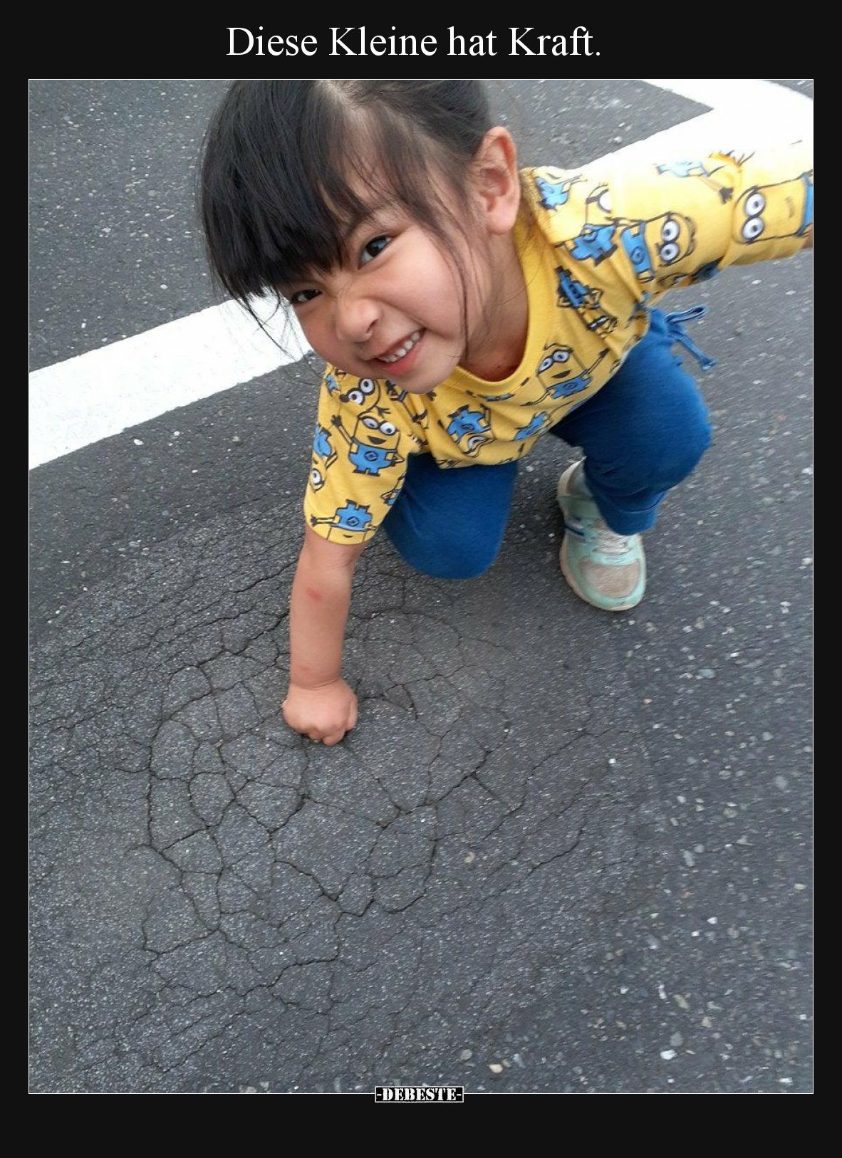 Diese Kleine hat Kraft.
