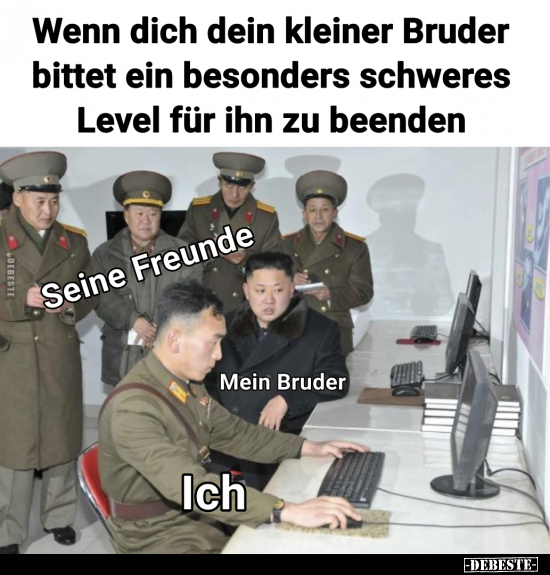 Wenn dich dein kleiner Bruder bittet ein besonders schweres.. - Lustige Bilder | DEBESTE.de