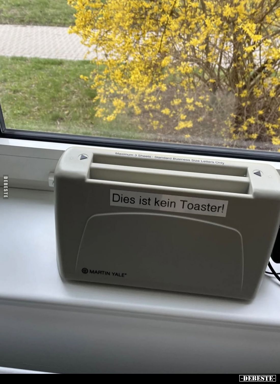 Dies ist kein Toaster!