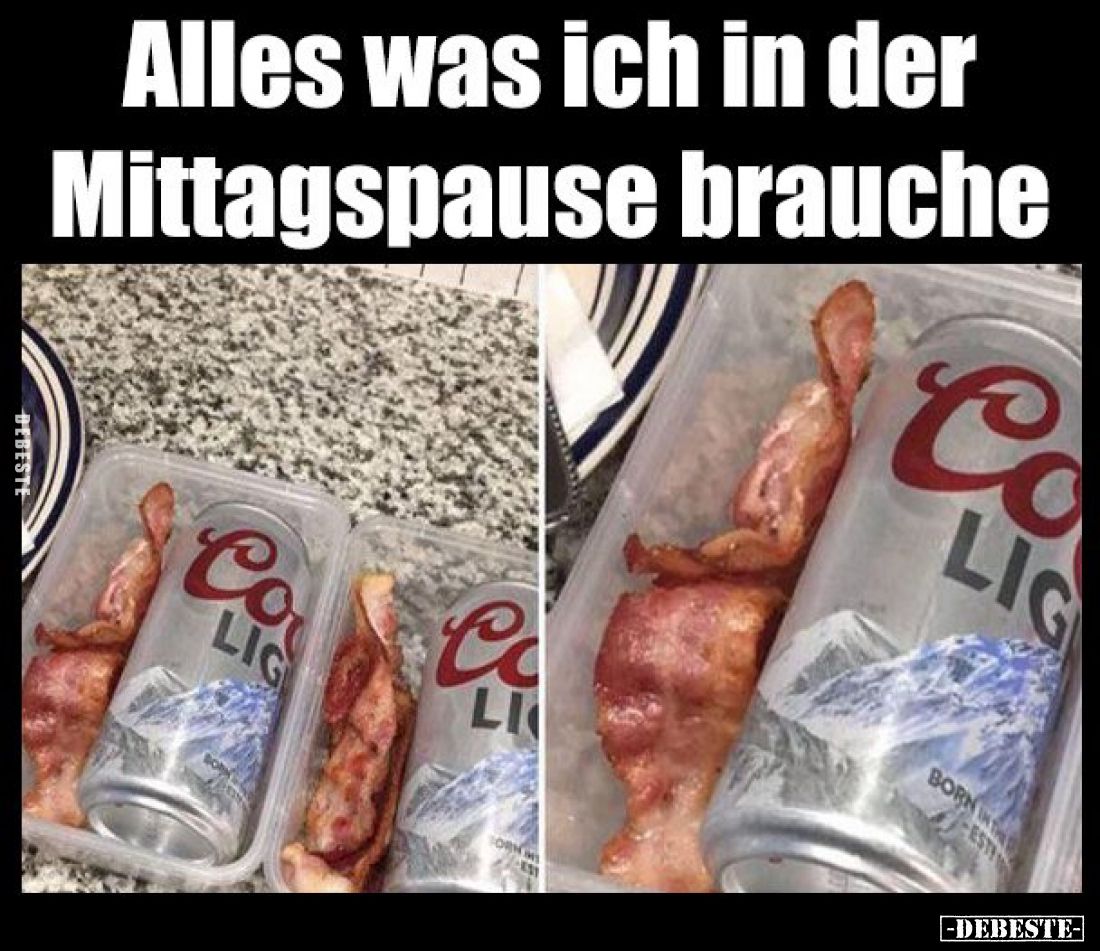Alles was ich in der Mittagspause brauche