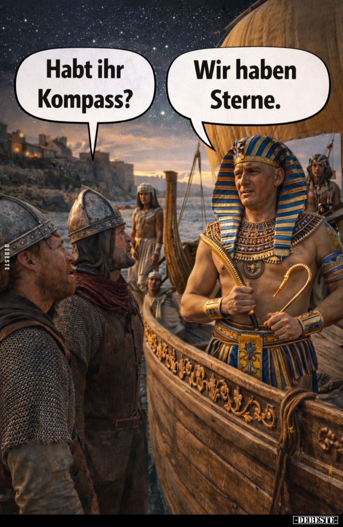 Habt ihr Kompass? -
Wir haben Sterne.