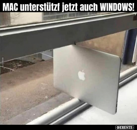 MAC unterstützt jetzt auch WINDOWS!.. - Lustige Bilder | DEBESTE.de