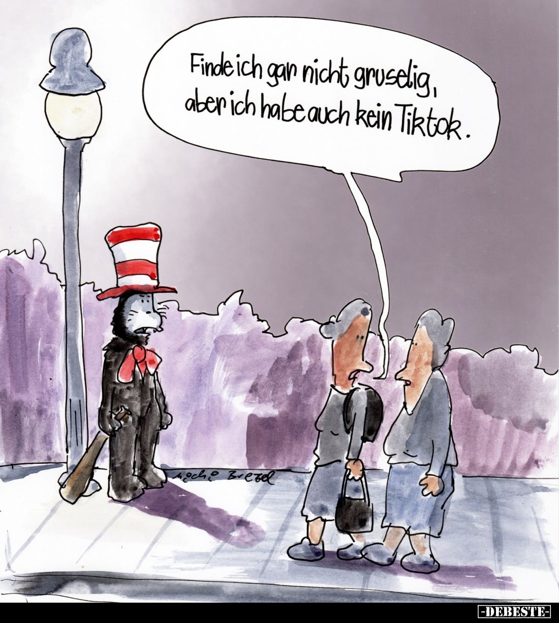 Finde ich gan nicht gruselig, aber ich habe auch kein Tiktok.