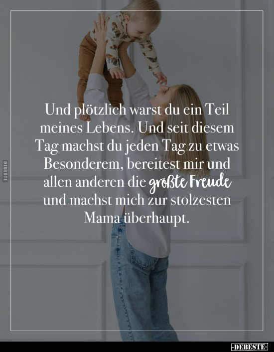 Und plötzlich warst du ein Teil meines Lebens.. - Lustige Bilder | DEBESTE.de