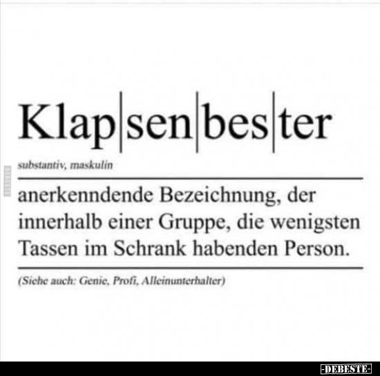 Klap|sen|bes|ter