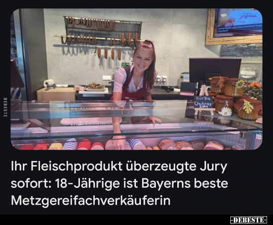 Ihr Fleischprodukt überzeugte Jury sofort: 18-Jährige ist.. - Lustige Bilder | DEBESTE.de