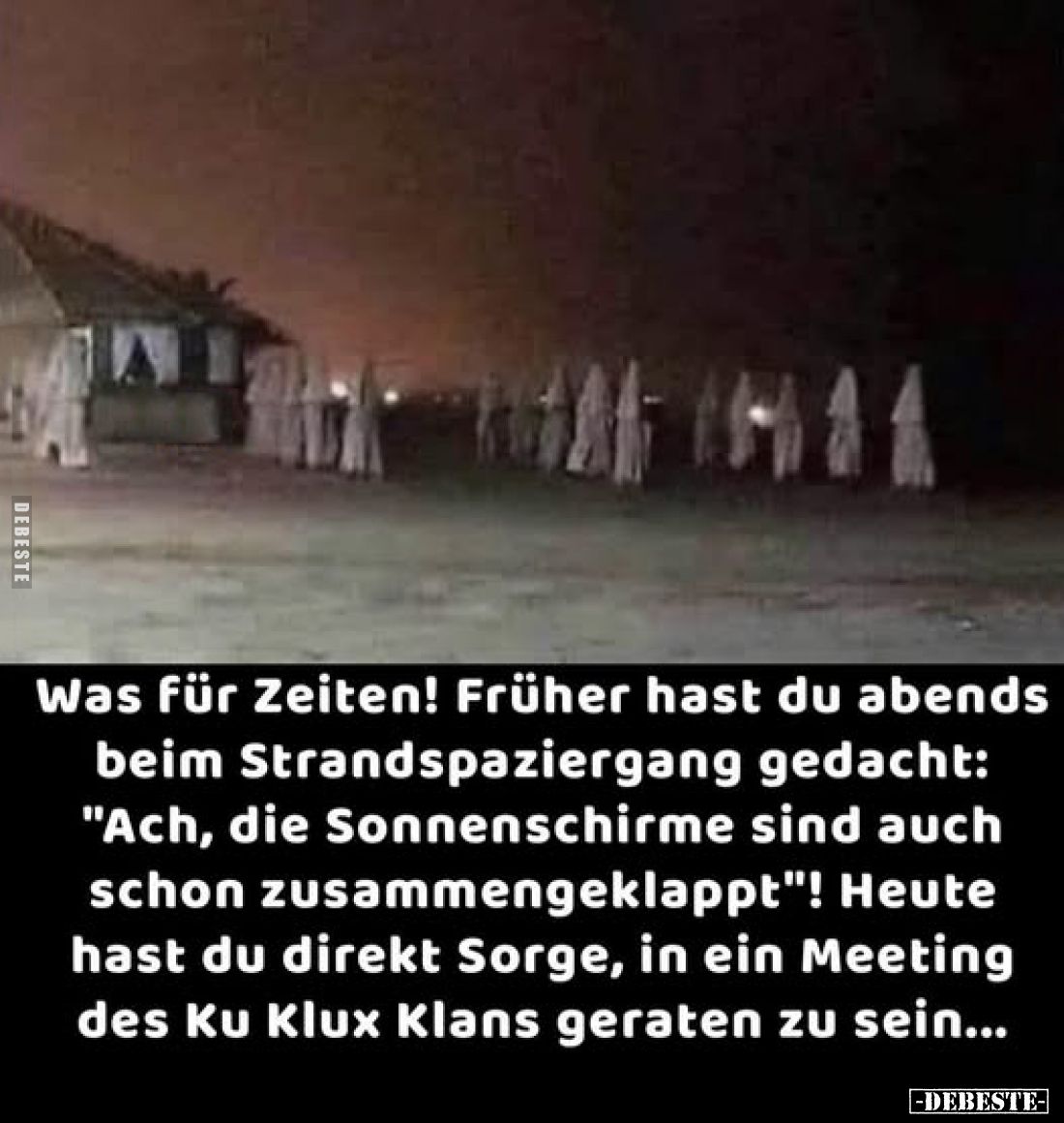 Was für Zeiten! Früher hast du abends beim Strandspaziergang gedacht: "Ach, die Sonnenschirme sind auch schon zusammenge...