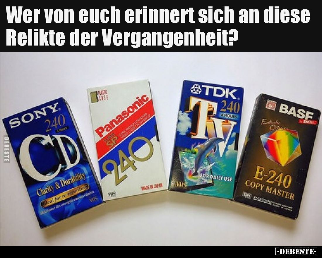 Wer von euch erinnert sich an diese Relikte der Vergangenheit?