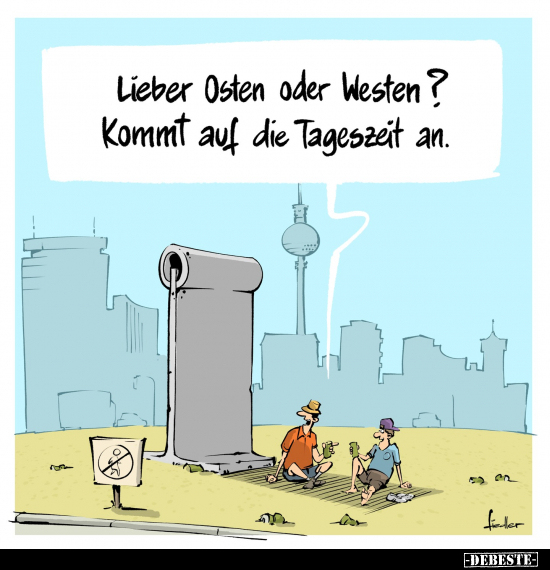 Lieber Osten oder Westen?.. - Lustige Bilder | DEBESTE.de