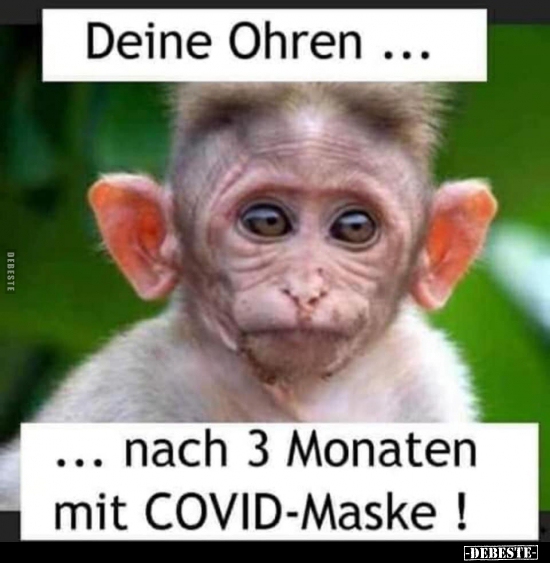 Deine Ohren... nach 3 Monaten mit COVID-Maske!.. - Lustige Bilder | DEBESTE.de