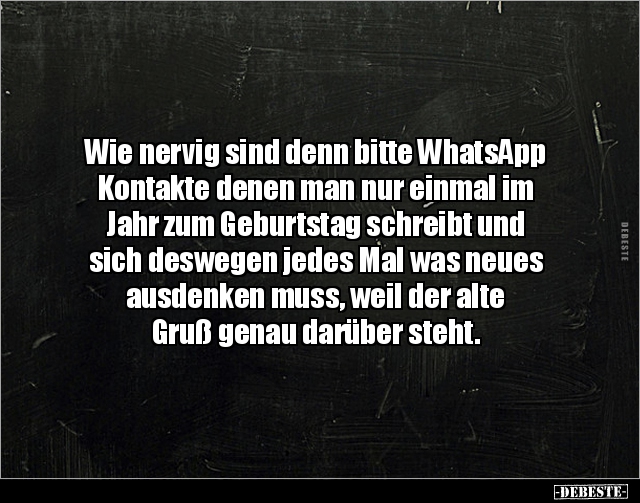 Wie nervig sind denn bitte WhatsApp Kontakte denen man.. - Lustige Bilder | DEBESTE.de