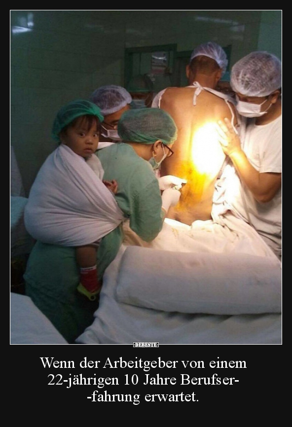 Wenn der Arbeitgeber von einem 22-jährigen 10 Jahre..