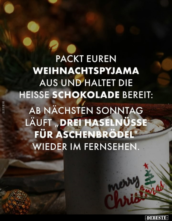 Packt euren Weihnachtspyjama aus und haltet die heisse.. - Lustige Bilder | DEBESTE.de