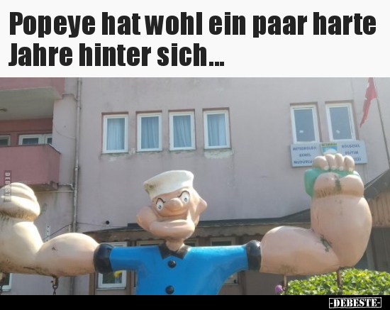 Popeye hat wohl ein paar harte Jahre hinter sich... - Lustige Bilder | DEBESTE.de