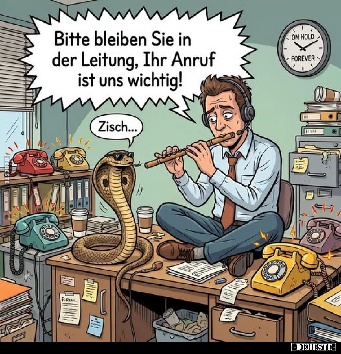 Bitte bleiben Sie in der Leitung, Ihr Anruf ist uns wichtig!.. - Lustige Bilder | DEBESTE.de