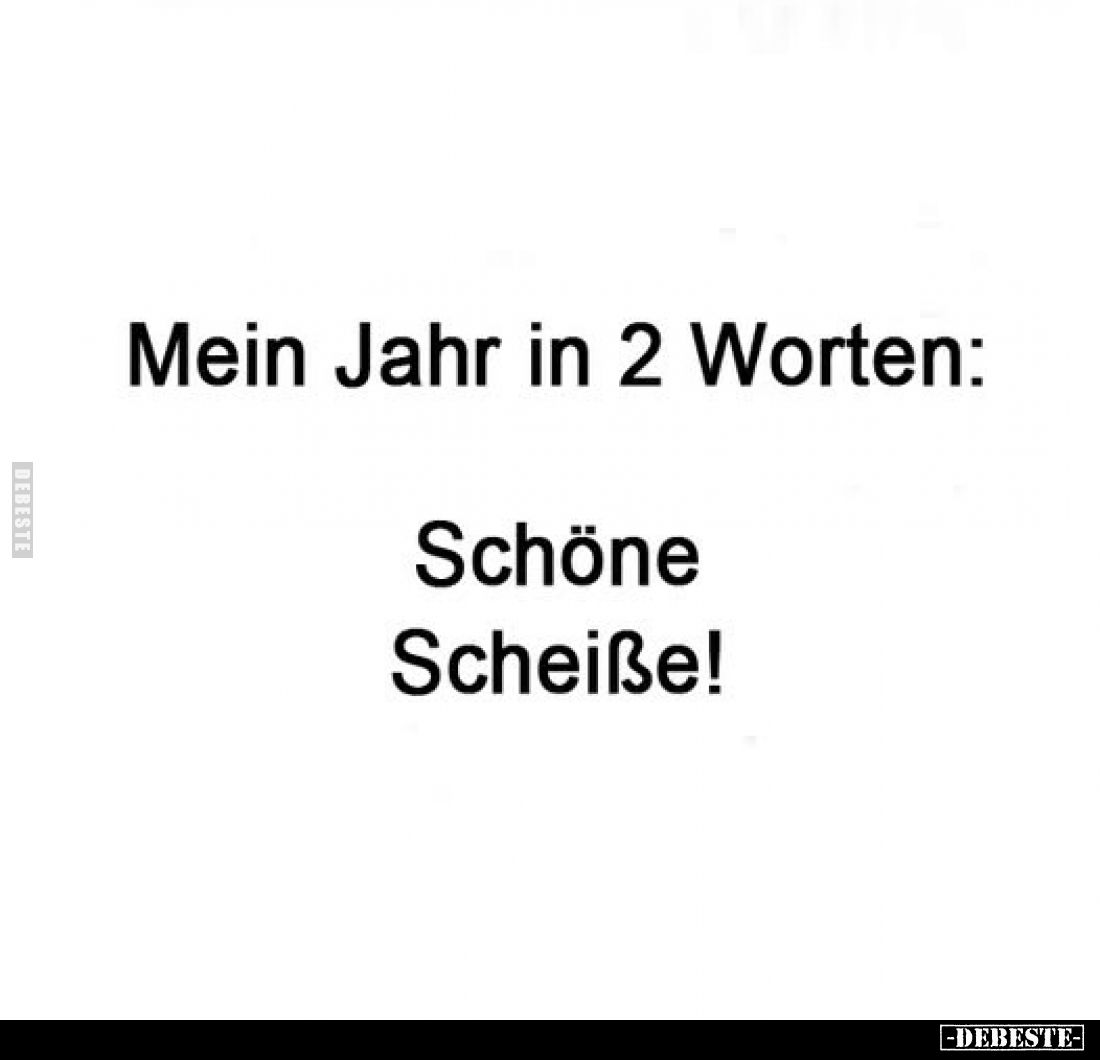 Mein Jahr in 2 Worten: Schöne Scheiße!