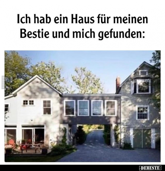 Ich hab ein Haus für meinen Bestie und mich gefunden.. - Lustige Bilder | DEBESTE.de