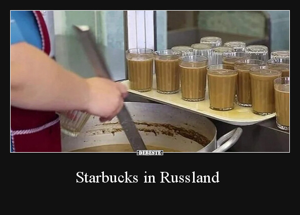 Starbucks in Russland.. - Lustige Bilder | DEBESTE.de