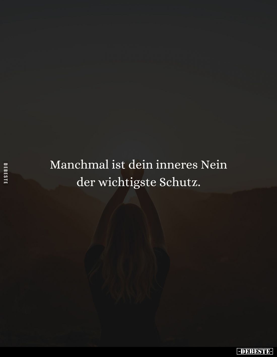 Manchmal ist dein inneres Nein der wichtigste Schutz.