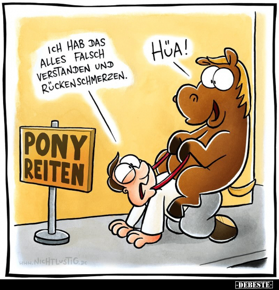 Pony Reiten.. - Lustige Bilder | DEBESTE.de