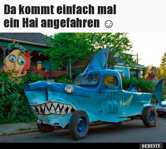 Da kommt einfach mal ein Hai angefahren.. - Lustige Bilder | DEBESTE.de