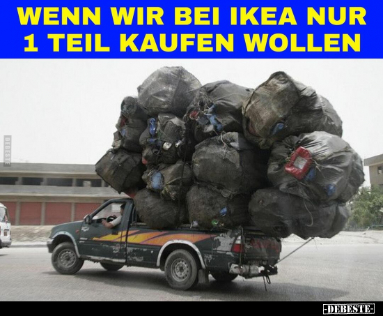 Wenn wir bei IKEA nur 1 Teil kaufen wollen... - Lustige Bilder | DEBESTE.de