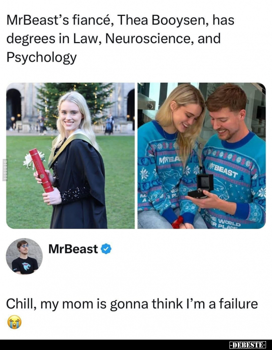 MrBeast's fiancé.. - Lustige Bilder | DEBESTE.de