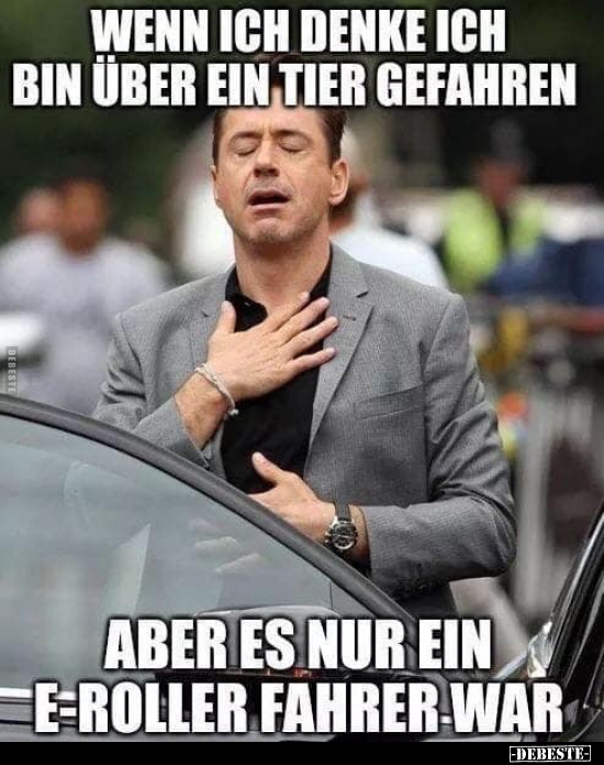 Wenn ich denke ich bin über ein Tier gefahren..