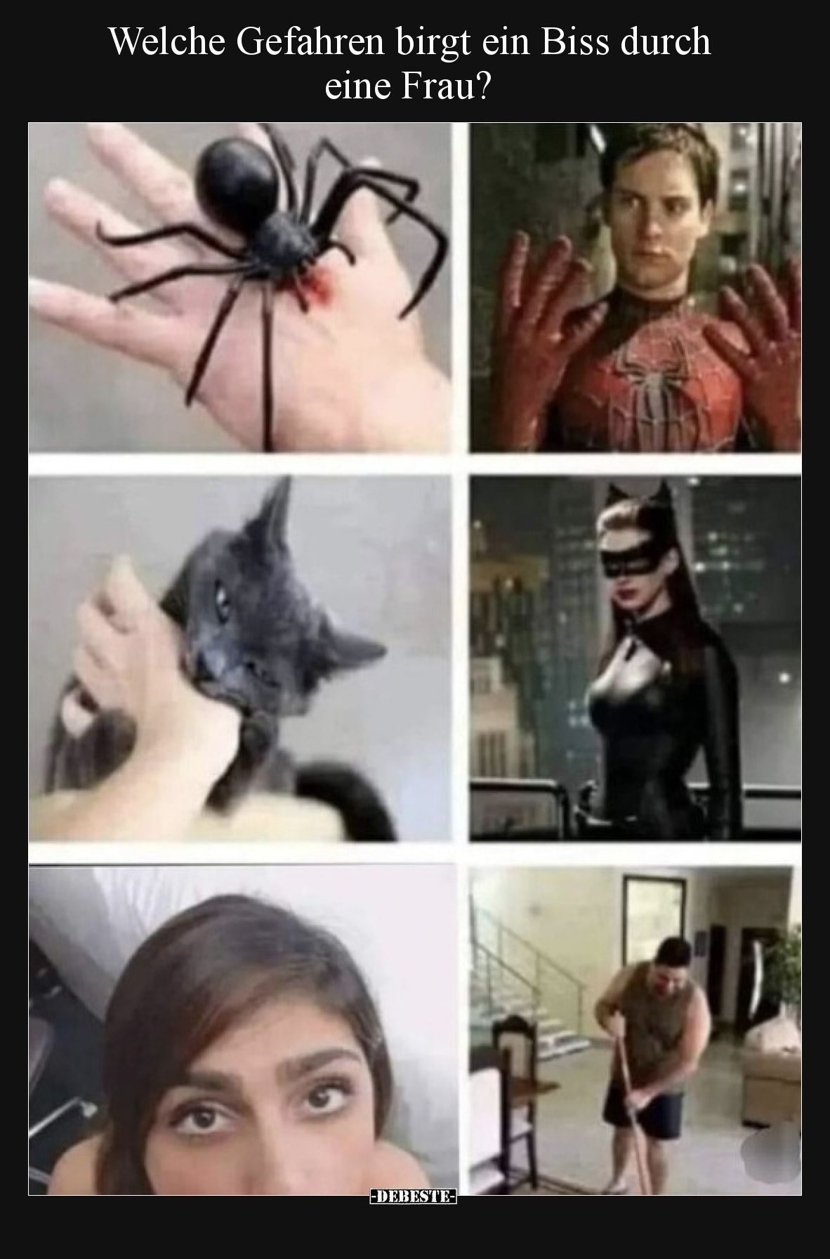 Welche Gefahren birgt ein Biss durch eine Frau?