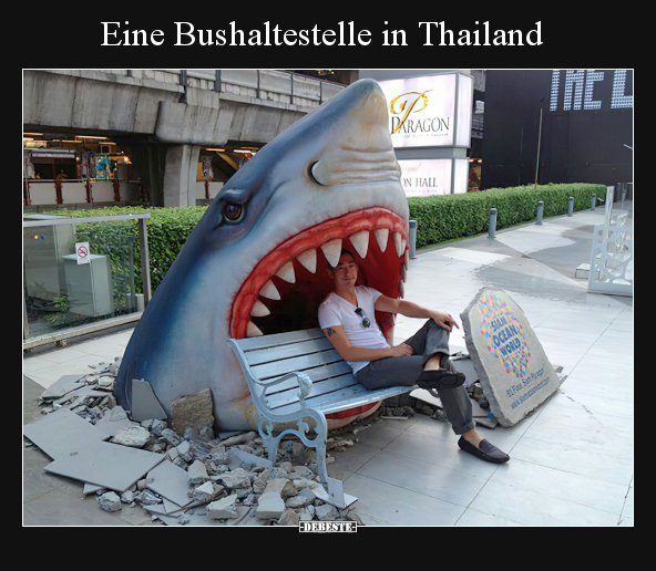 Eine Bushaltestelle in Thailand.. - Lustige Bilder | DEBESTE.de