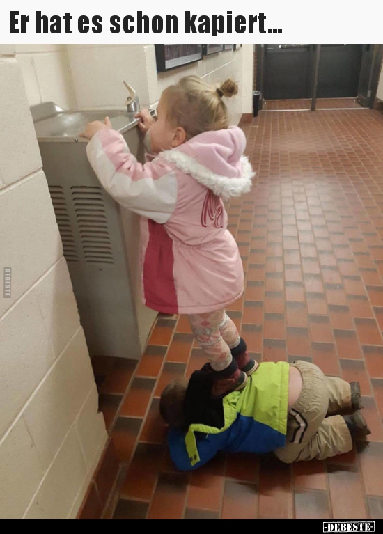 Er hat es schon kapiert...