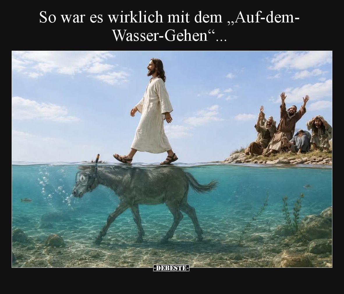 So war es wirklich mit dem „Auf-dem-Wasser-Gehen“