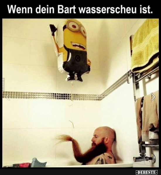 Wenn dein Bart wasserscheu ist.. - Lustige Bilder | DEBESTE.de