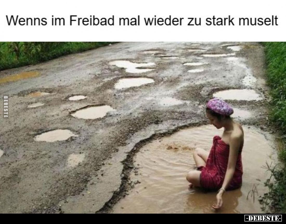 Wenns im Freibad mal wieder zu stark muselt.