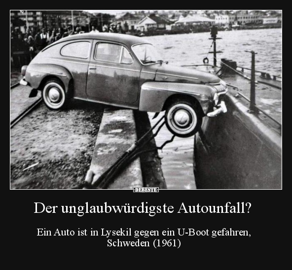 Der unglaubwürdigste Autounfall?.. - Lustige Bilder | DEBESTE.de