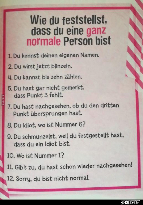 Wie du feststellst, dass du eine ganz normale Person bist.. - Lustige Bilder | DEBESTE.de