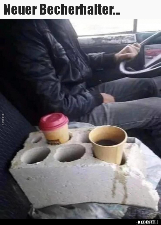 Neuer Becherhalter...