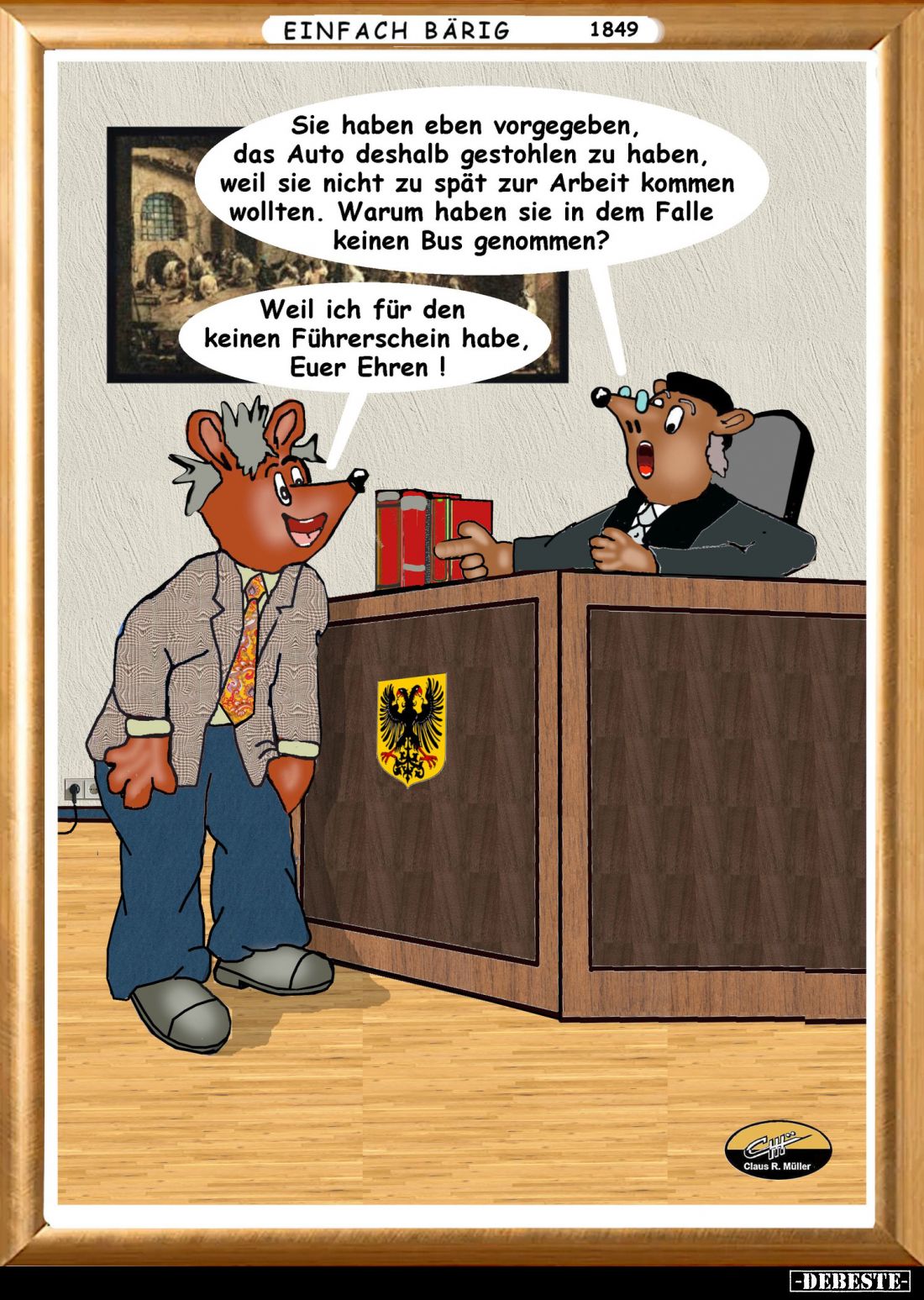 Sie haben eben vorgegeben, das Auto deshalb gestohlen zu haben, weil sie nicht zu spät zur Arbeit kommen wollten. Warum haben...