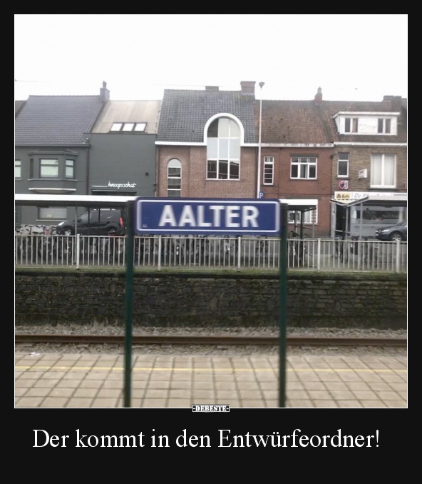 Der kommt in den Entwürfeordner!